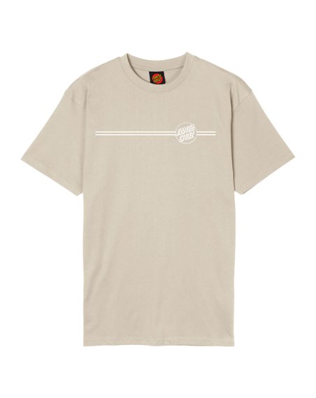 Santa Cruz Herren T-Shirt Opus Dot Stripe (Chalk)