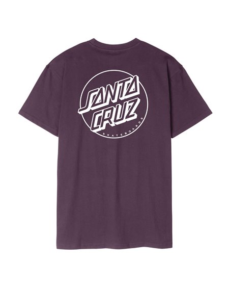 Santa Cruz Herren T-Shirt Opus Dot Stripe (Blackcurrant)