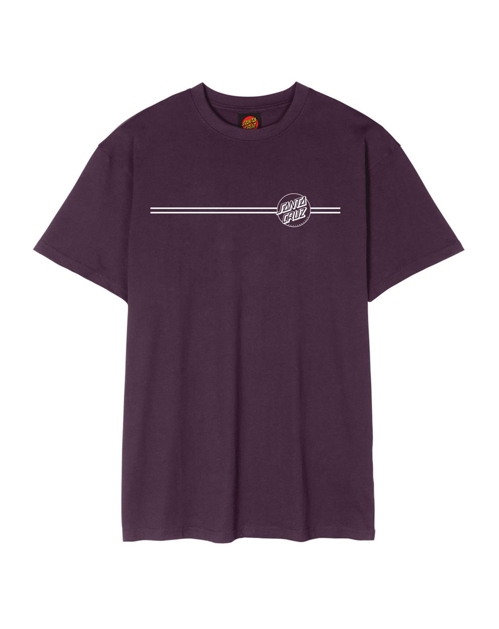 Santa Cruz T-Shirt Uomo Opus Dot Stripe (Blackcurrant)