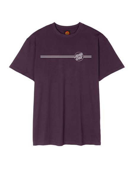 Santa Cruz T-Shirt Uomo Opus Dot Stripe (Blackcurrant)