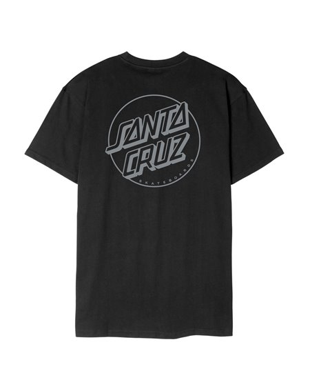 Santa Cruz Men's T-Shirt Opus Dot Stripe (Black/Grey)