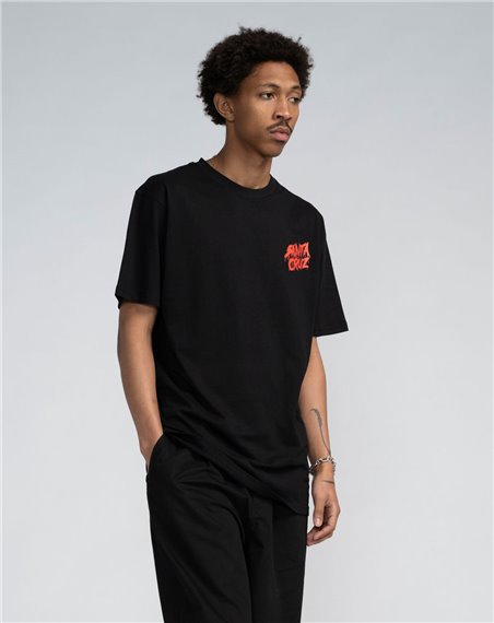 Santa Cruz Men's T-Shirt Meek Concrete Slasher (Black)