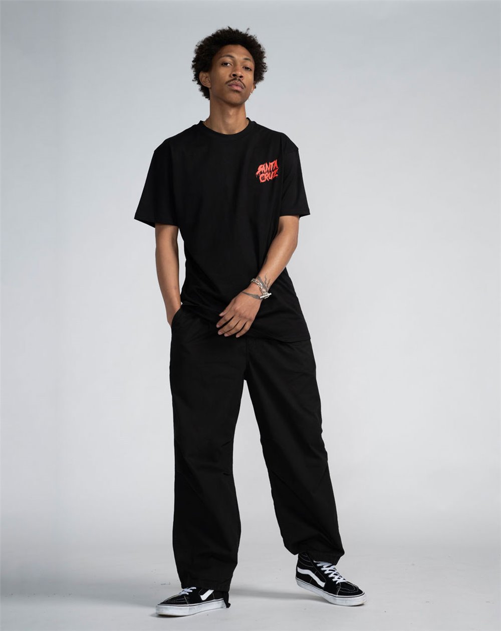 Santa Cruz T-Shirt Homme Meek Concrete Slasher (Black)