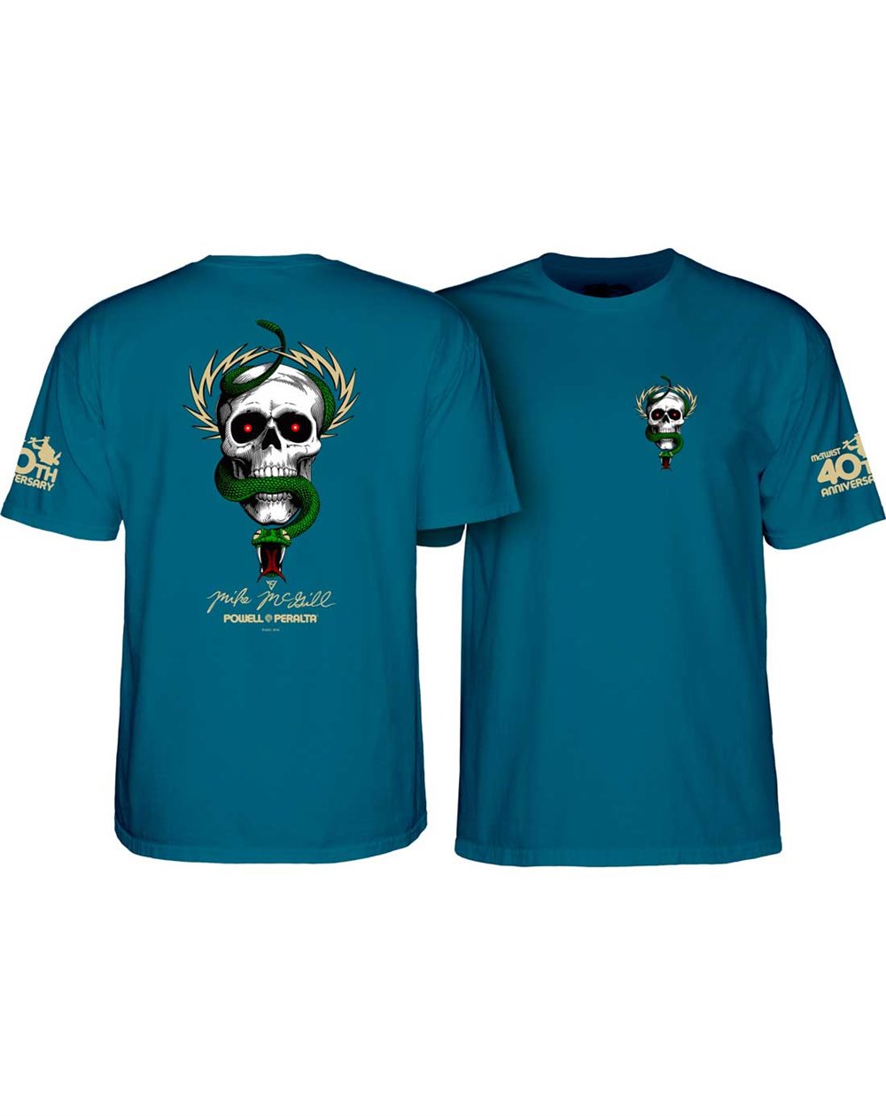 Powell Peralta Camiseta Mike McGill 40th Anniversary McTwist (Galapagos Blue)