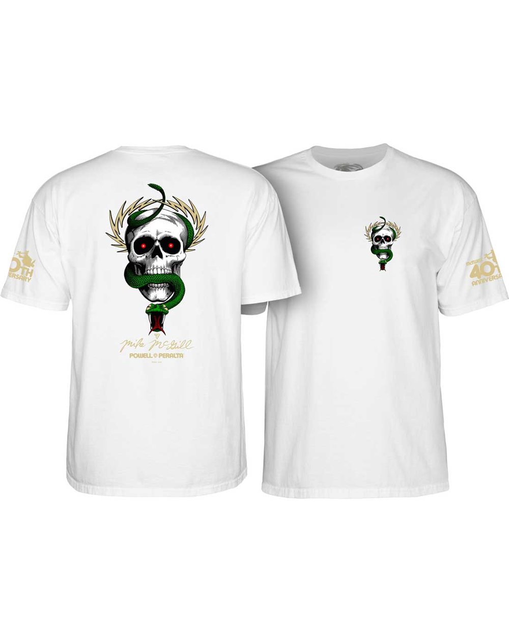 Powell Peralta Camiseta Mike McGill 40th Anniversary McTwist (White)