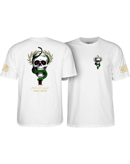 Powell Peralta T-Shirt Mike McGill 40th Anniversary McTwist (White)