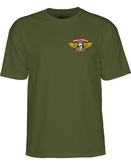 Powell Peralta T-Shirt Winged Ripper (Military Green) 2