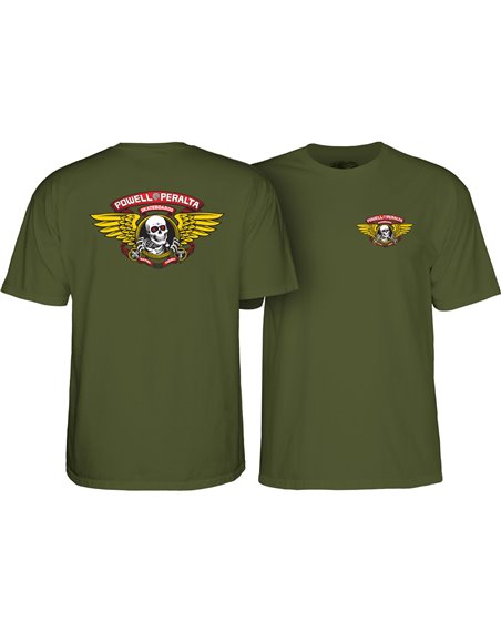 Powell Peralta Camiseta Winged Ripper (Military Green)