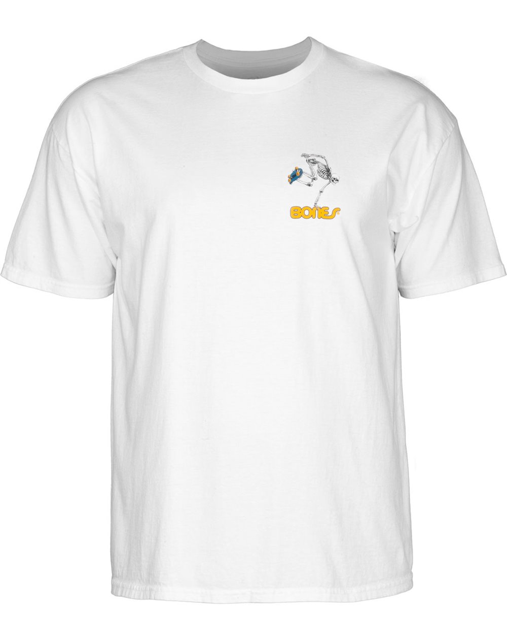 Powell Peralta Camiseta Skateboard Skeleton (White)