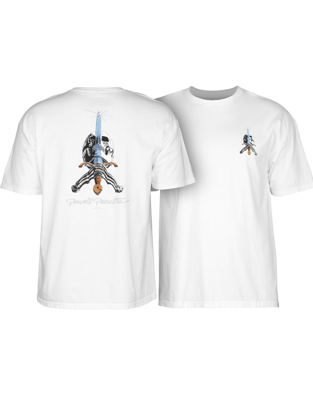 Powell Peralta Camiseta Skull and Sword (White)