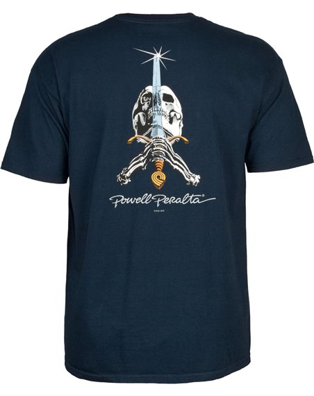 Powell Peralta Camiseta Skull and Sword (Navy)