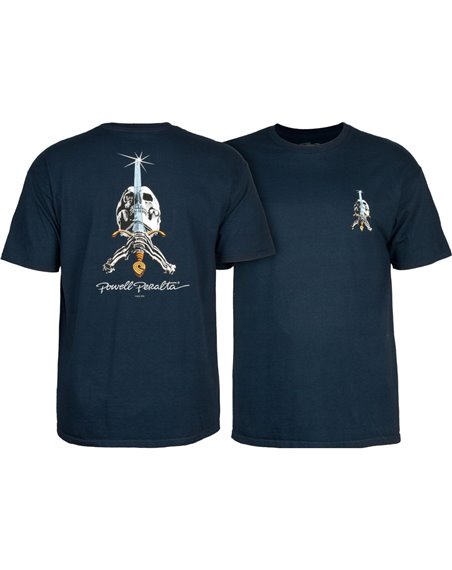 Powell Peralta T-Shirt Skull and Sword (Navy)