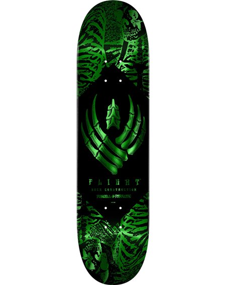 Powell Peralta Tavola Skate Skeleton Foil Flight 8.50" (Green Foil)