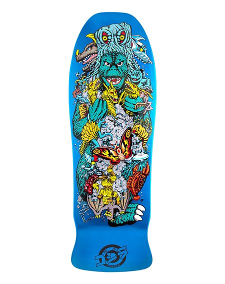 Santa Cruz Shape Skate Godzilla Kaiju Roskopp 10.125"