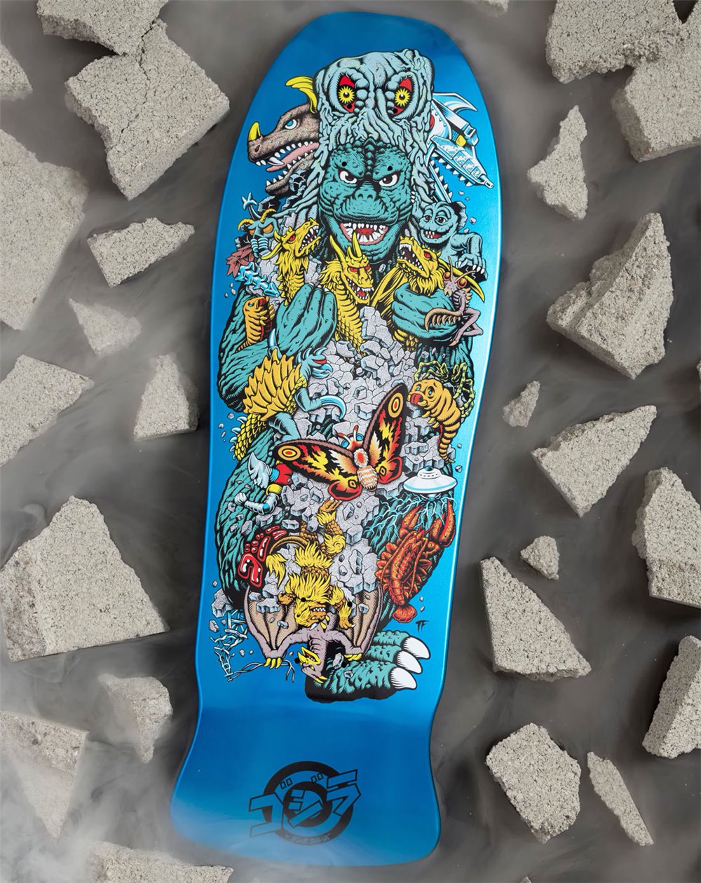 Santa Cruz Shape Skate Godzilla Kaiju Roskopp 10.125"