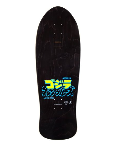 Santa Cruz Tabla Skateboard Godzilla Mothra Natas 10.538"