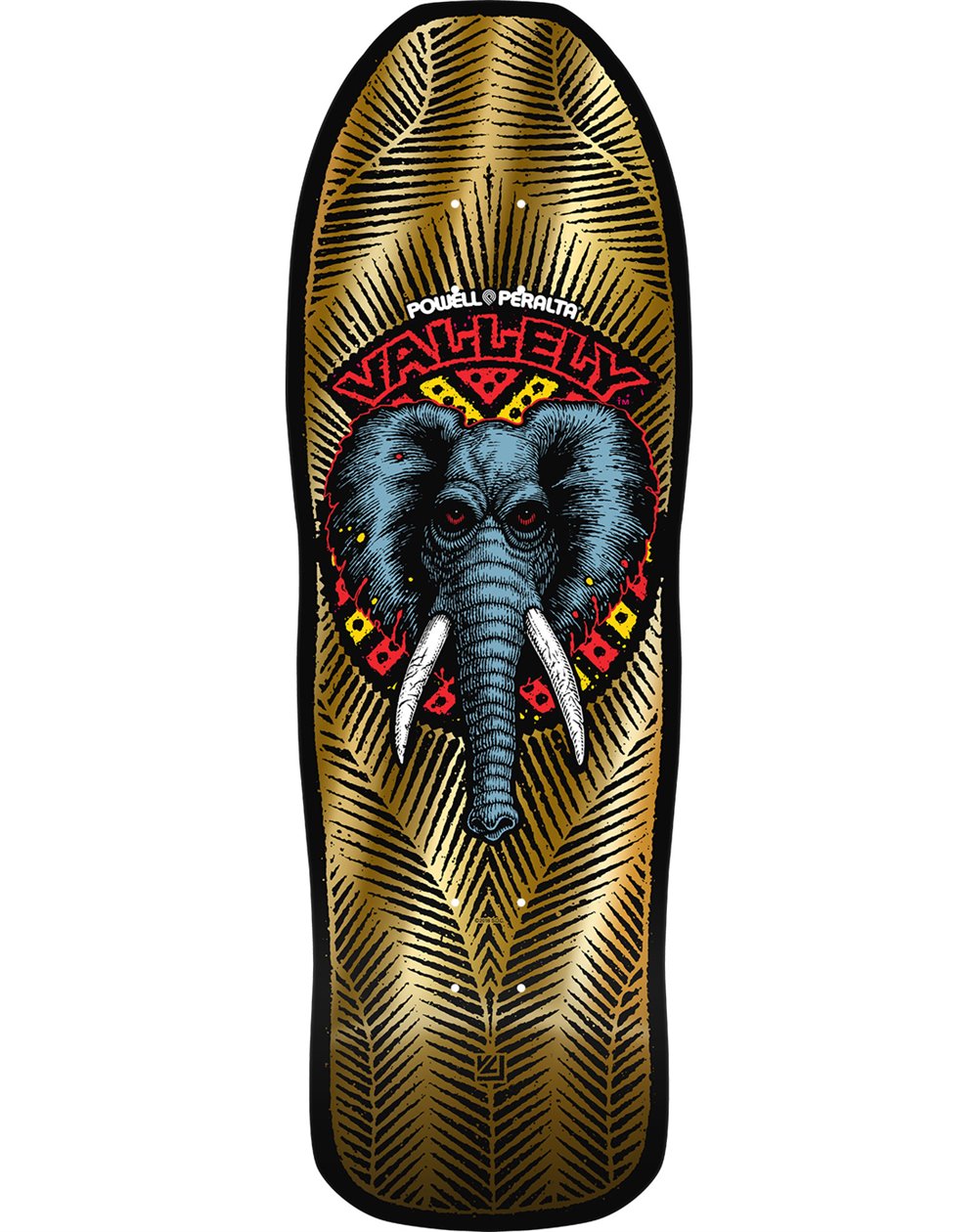 Powell Peralta Tabla Skateboard Mike Valley Elephant Reissue 10"