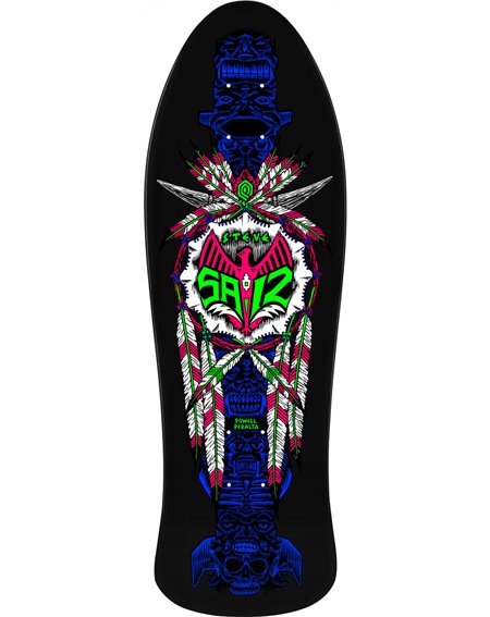 Powell Peralta Skateboard Deck Steve Saiz Totem Reissue 10" (Blacklight)
