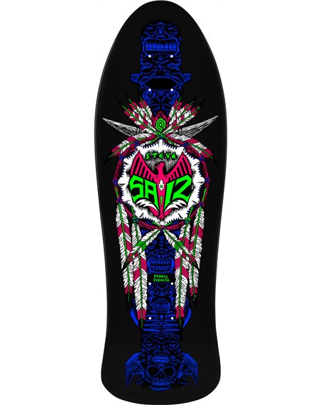 Powell Peralta Planche de Skate Steve Saiz Totem Reissue 10" (Blacklight)