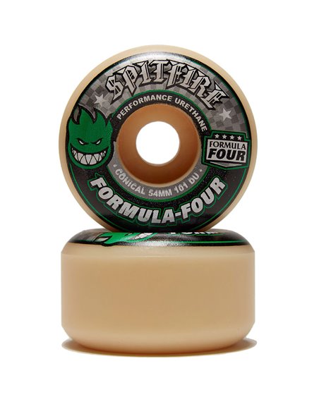 Spitfire Skateboard Wheels Formula Four Conical 54mm 101A pack of 4
