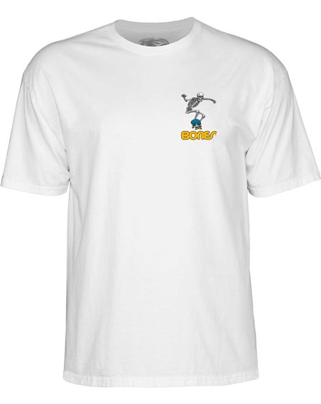 Powell Peralta T-Shirt Skateboard Skeleton II (White)