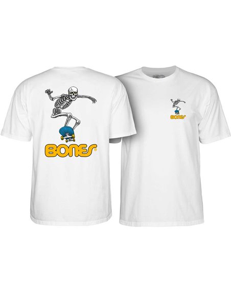 Powell Peralta T-Shirt Skateboard Skeleton II (White)