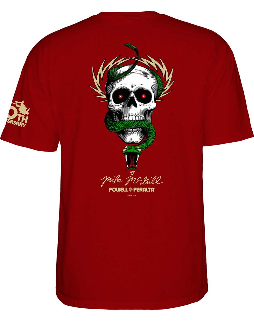 Powell Peralta Camiseta Mike McGill 40th Anniversary McTwist (Garnet)