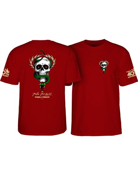 Powell Peralta T-Shirt Mike McGill 40th Anniversary McTwist (Garnet)