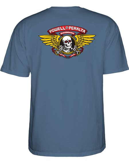 Powell Peralta Camiseta Winged Ripper (Indigo Blue)