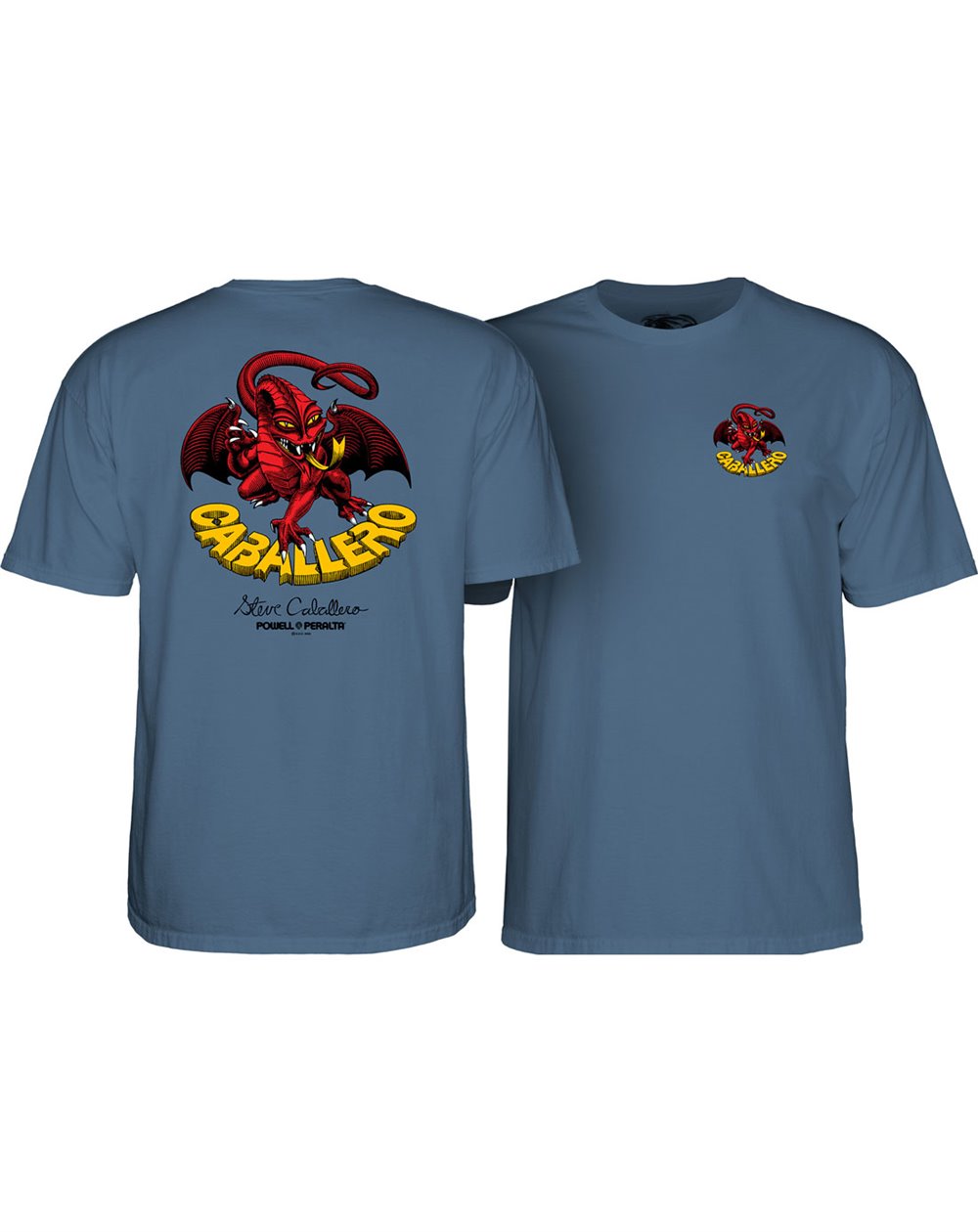 Powell Peralta T-Shirt Steve Caballero Dragon II (Indigo Blue)