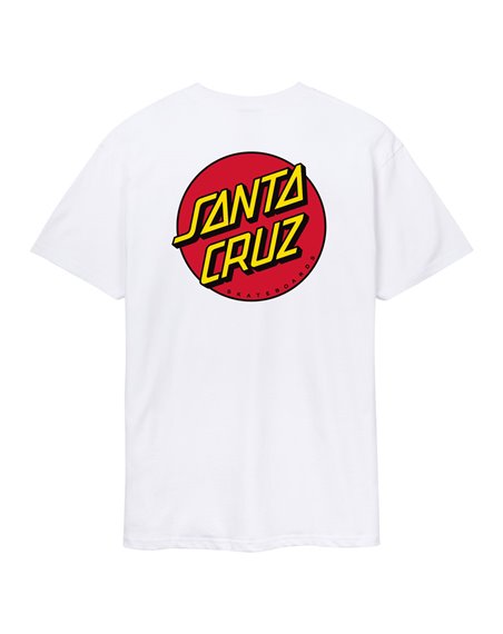 Santa Cruz T-Shirt Homme Classic Dot Chest (White)