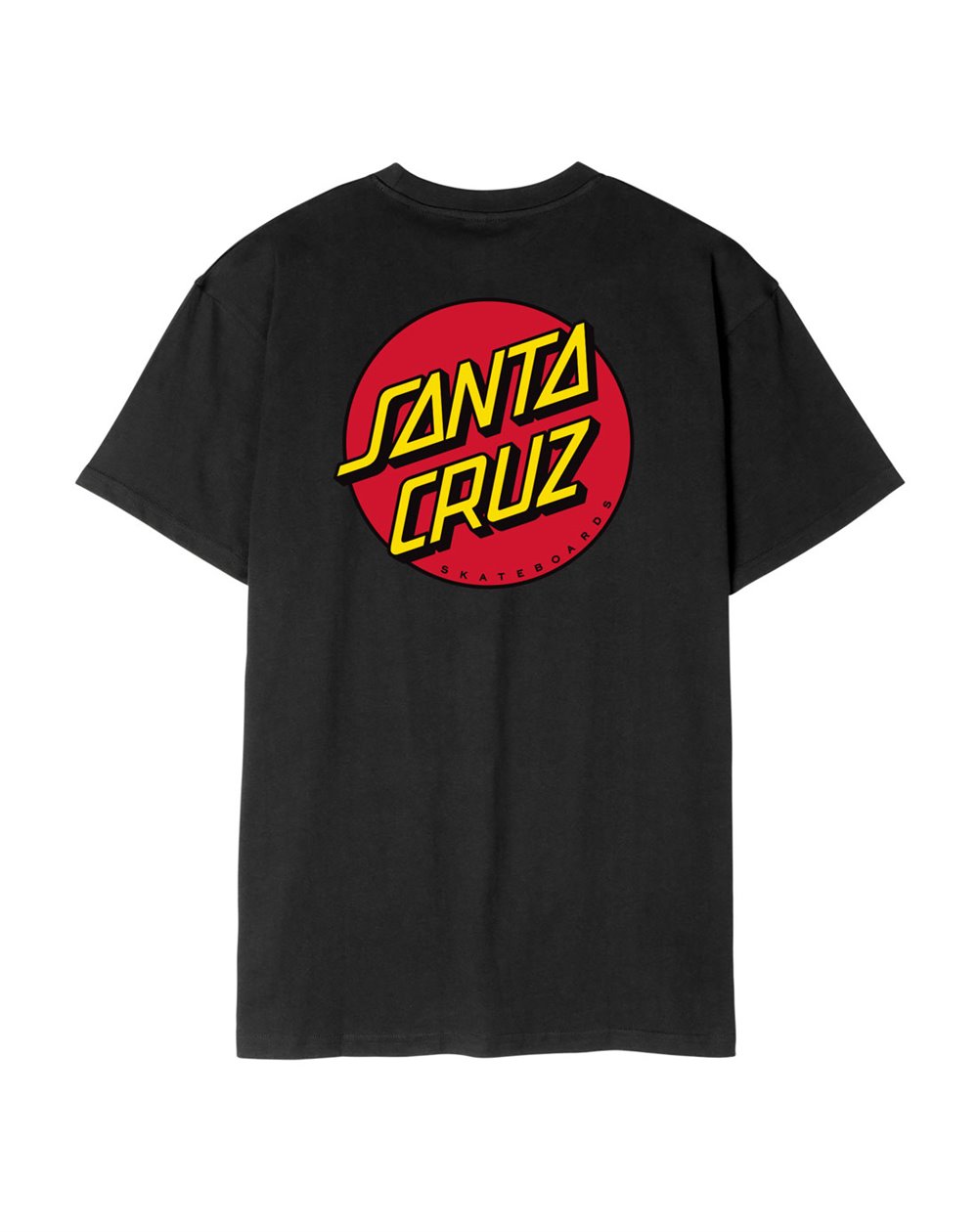 Santa Cruz Men's T-Shirt Classic Dot Chest (Black)