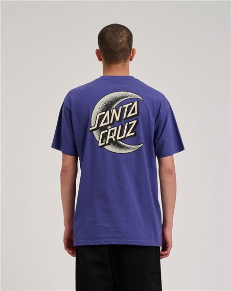 Santa Cruz Men's T-Shirt Crescent Moon Chest (Navy Dusk)