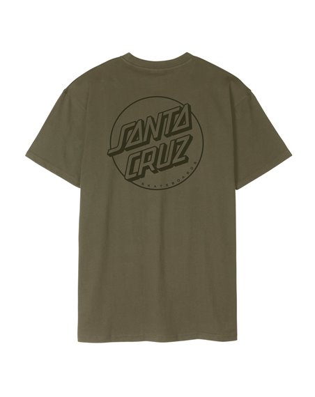 Santa Cruz Camiseta Hombre Tonal Opus Dot Stripe (Uniform Green)
