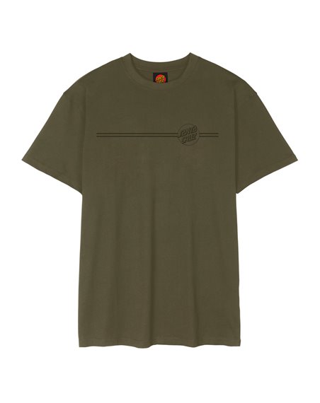 Santa Cruz Camiseta Hombre Tonal Opus Dot Stripe (Uniform Green)