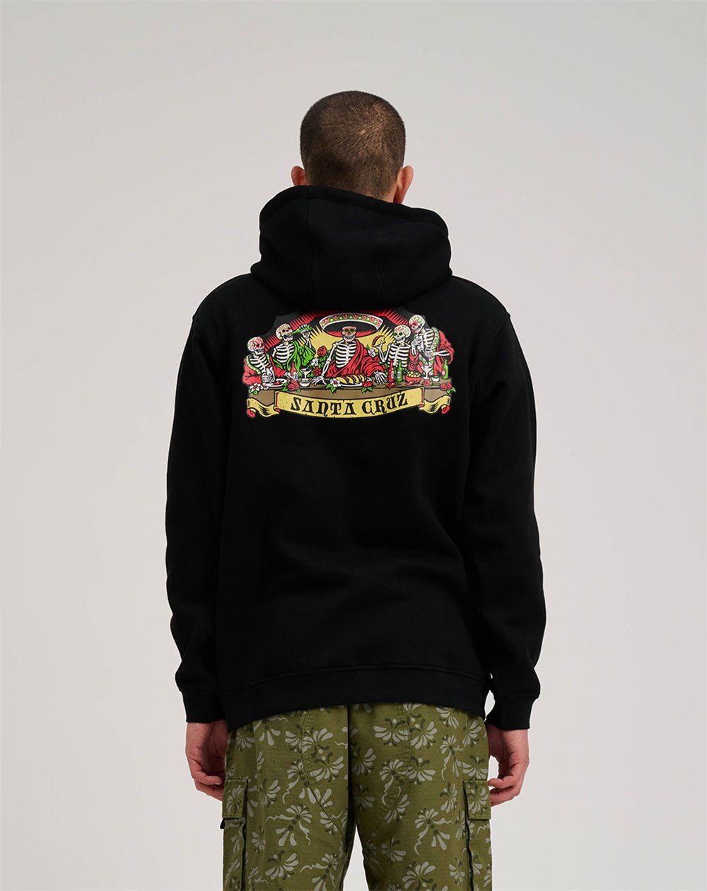 Santa Cruz Sweat à Capuche Homme Guzman Scroll Front
