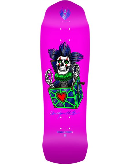 Powell Peralta Tabla Skateboard Chris Hiett Skull Flight 9.5"
