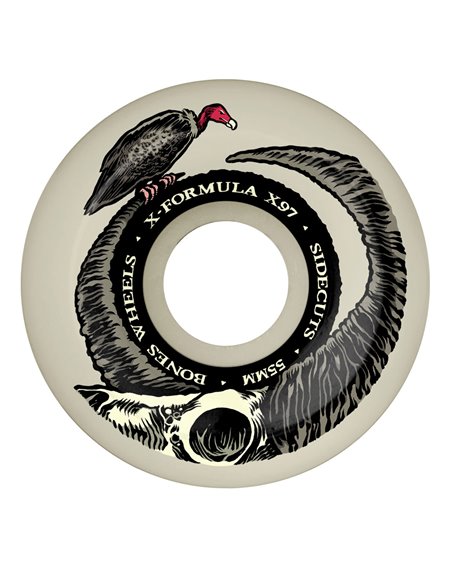 Bones Wheels Rodas Skate X-Formula V5 Sidecut Floor Horns 55mm 97A 4 peças