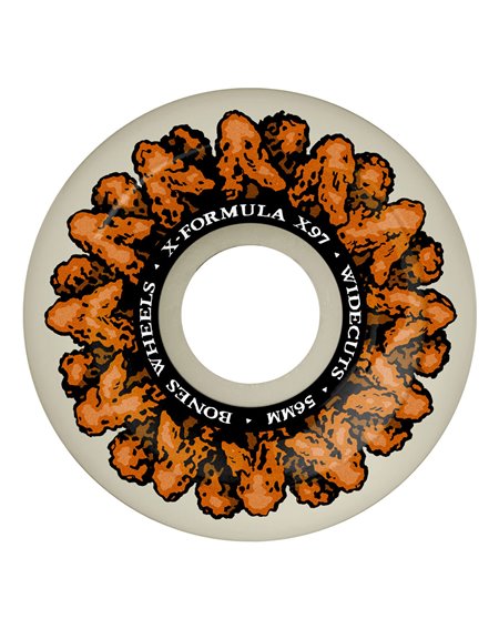 Bones Wheels Roues Skateboard X-Formula V6 Wide-Cut Wingin It 56mm 97A 4 pc