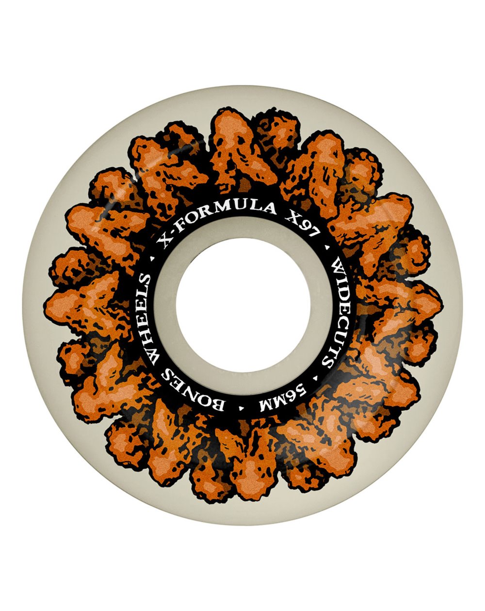 Bones Wheels Ruote Skate X-Formula V6 Wide-Cut Wingin It 56mm 97A 4 pz