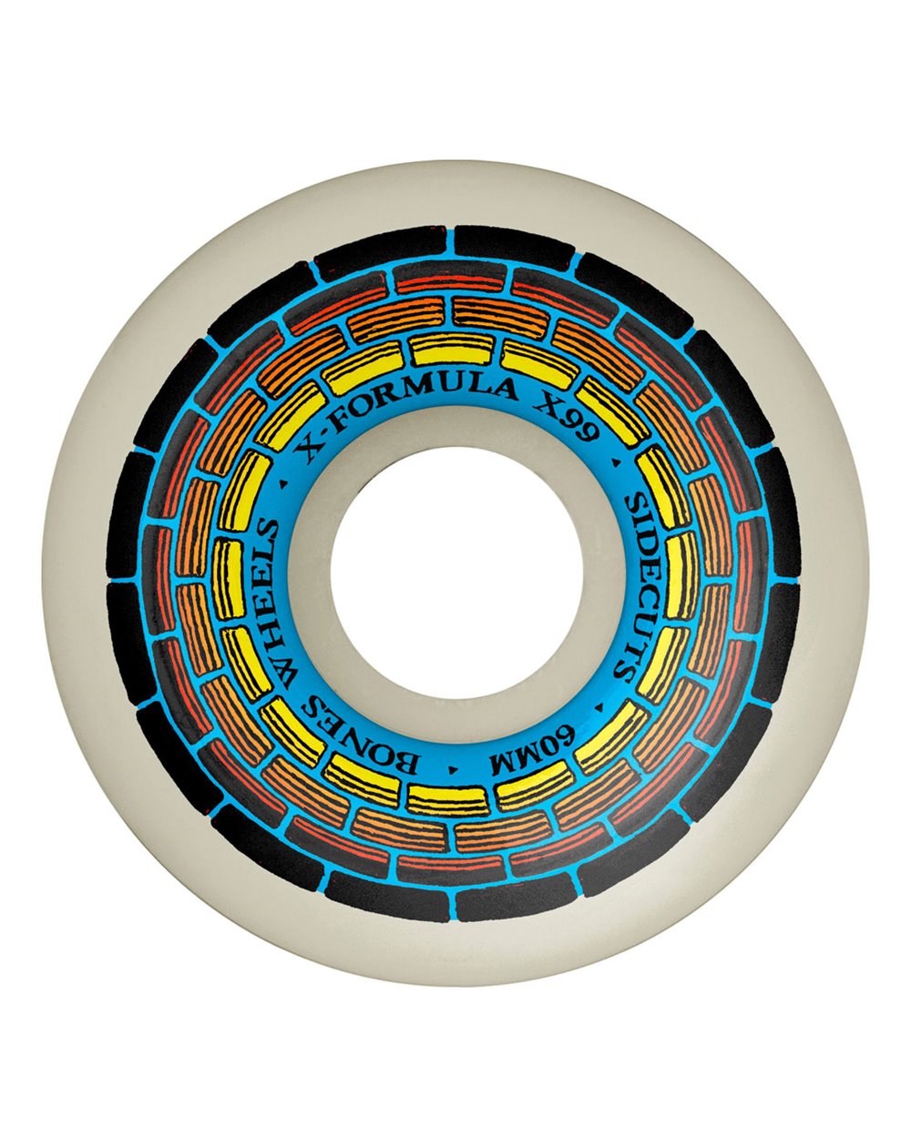 Bones Wheels Rodas Skate X-Formula V5 Sidecut Wishing Well 60mm 99A 4 peças