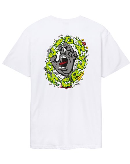 Santa Cruz Men's T-Shirt Slime Scream (White)