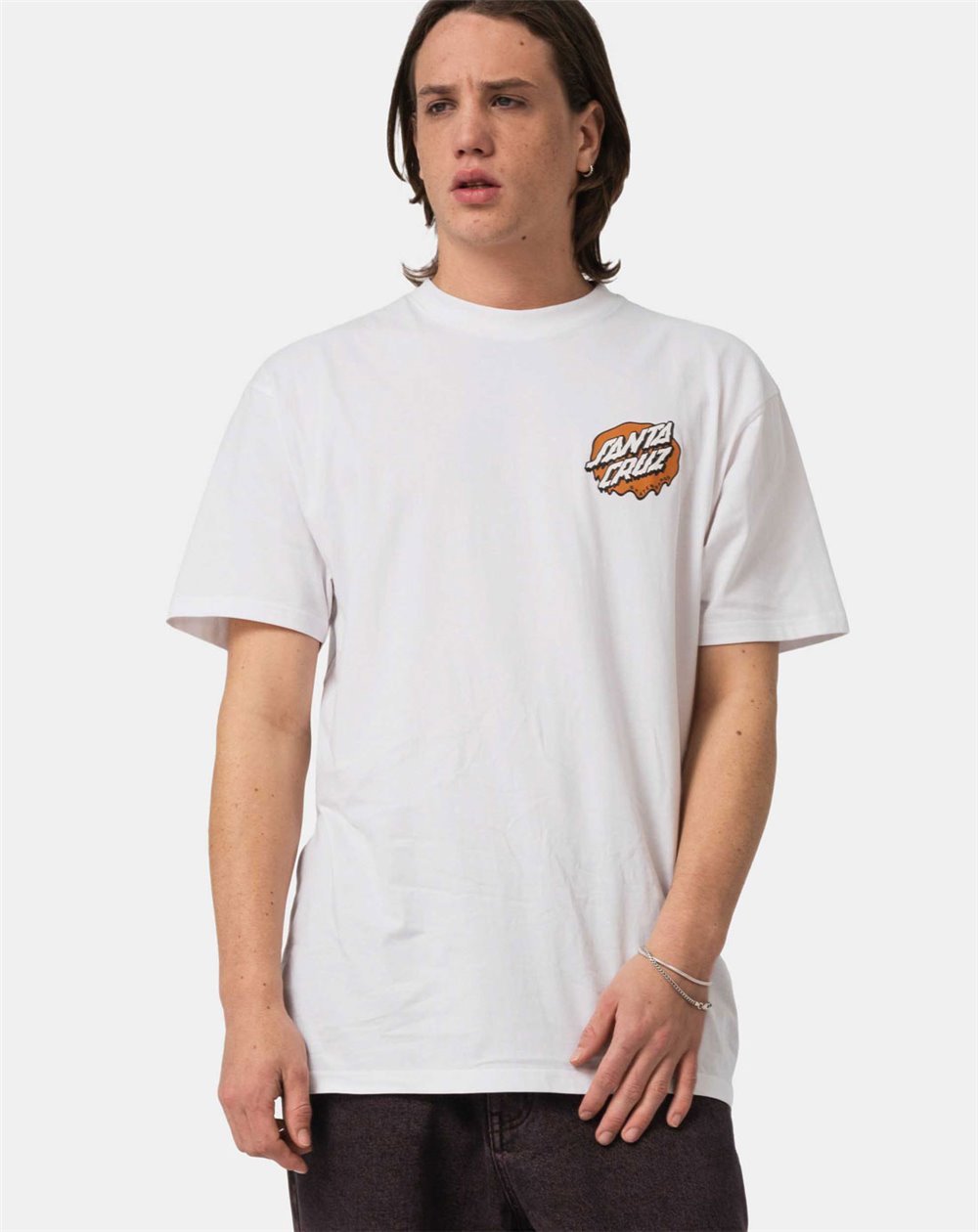 Santa Cruz T-Shirt Homme Slime Scream (White)