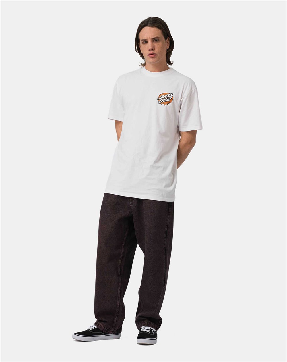 Santa Cruz T-Shirt Homme Slime Scream (White)