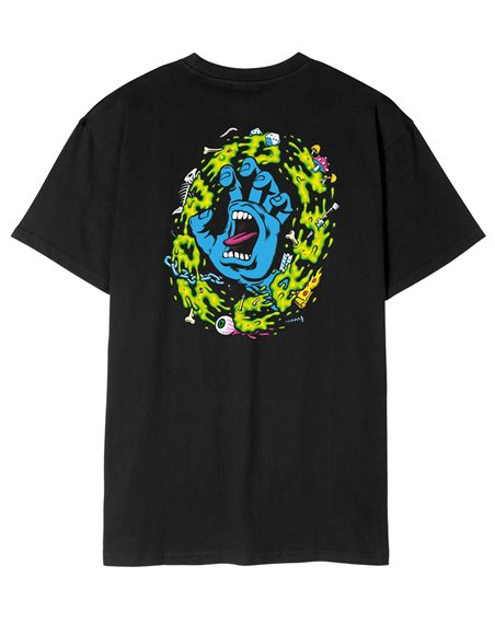 Santa Cruz Men's T-Shirt Slime Scream (Black)