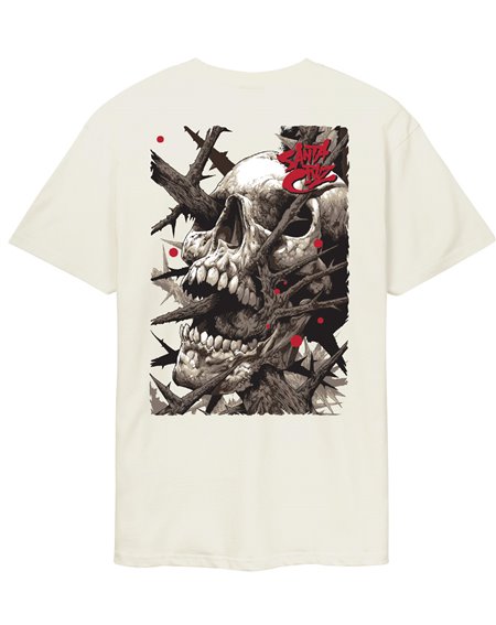 Santa Cruz T-Shirt Uomo Pace Deathtrap (Unbleached Cotton)