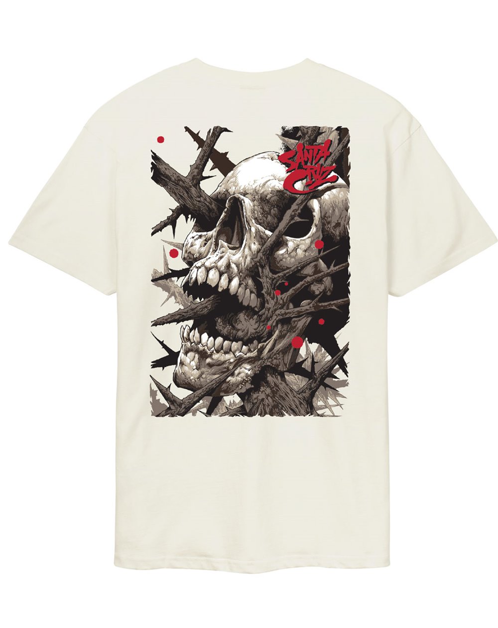 Santa Cruz Camiseta Hombre Pace Deathtrap (Unbleached Cotton)