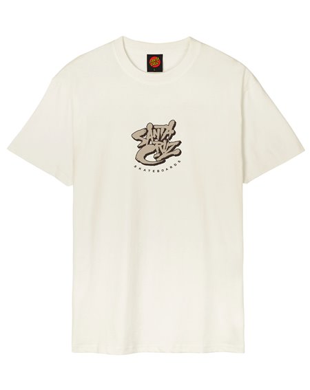 Santa Cruz Herren T-Shirt Pace Deathtrap (Unbleached Cotton) 2