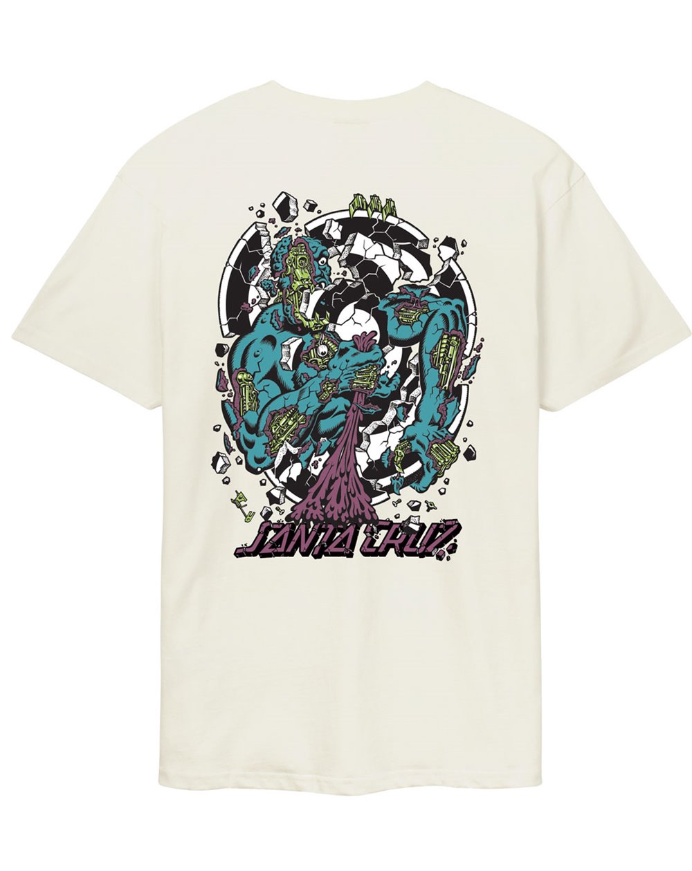 Santa Cruz Camiseta Hombre Roskopp Dissect Strip (Unbleached Cotton)