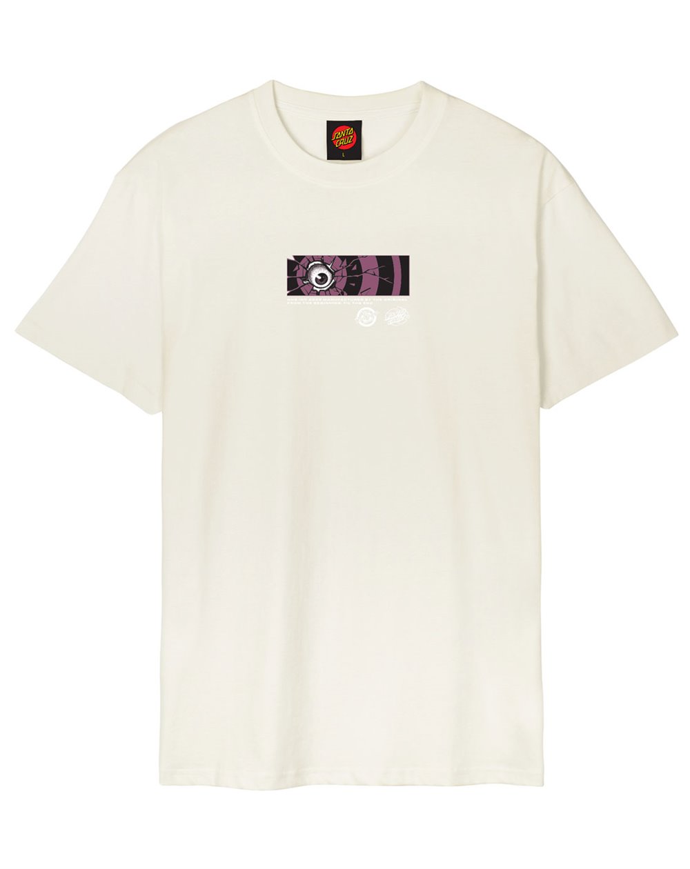 Santa Cruz Camiseta Homem Roskopp Dissect Strip (Unbleached Cotton)